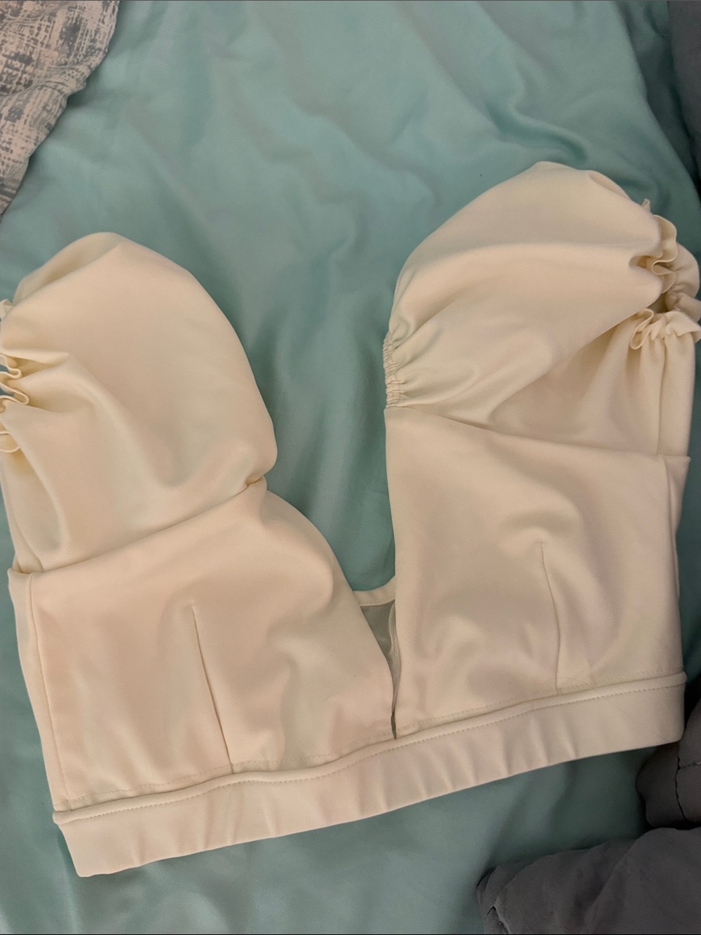 Cream Tiger Friday AXS Crop Top excellent condition